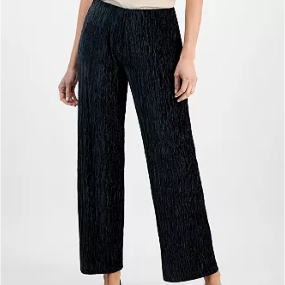JM Collection Women's Pants M Black Sparkle
